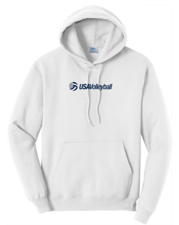 25 Beach USAV Hoodie-White