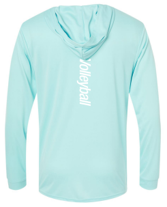 25 Beach Pro USAV LS Tech Hoodie-Aqua Blue
