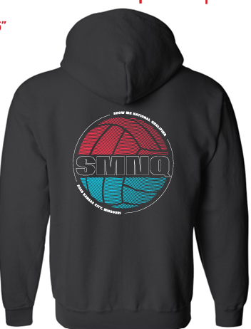 25 SMNQ ASICS Full Zip Hoodie- Blk