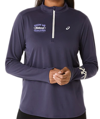 25 SMNQ ASICS W 1/2 Zip LS Top Women's