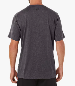 26 SMNQ ASICS SS Main Tee-Dk Heather Grey