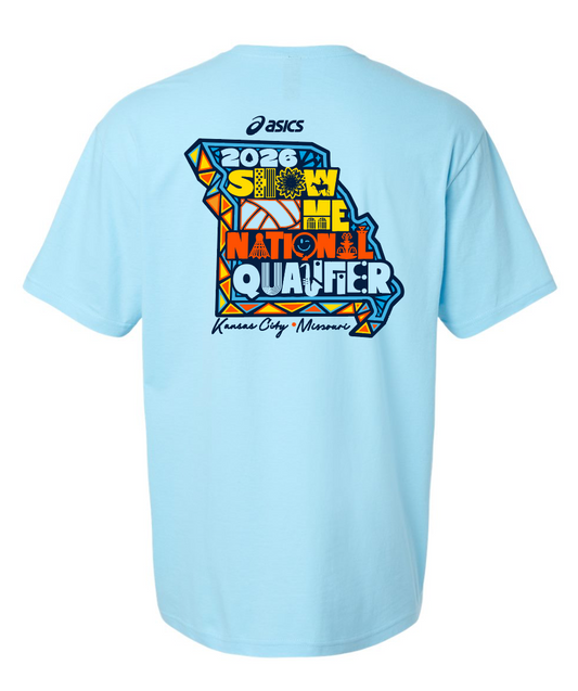 26 SMNQ ASICS SS Main Tee-Soft Sky