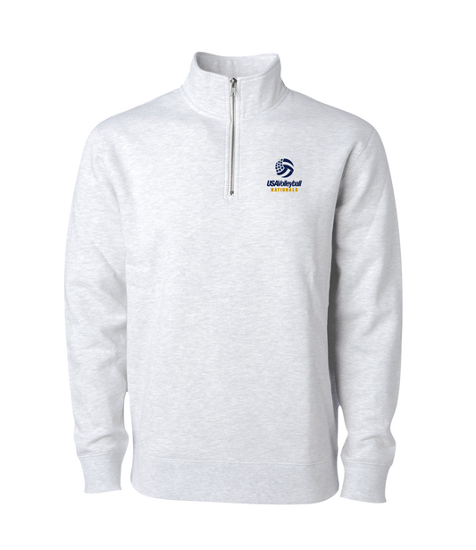 26 GJNC 18 Main 1/4 Zip - Ash Heather Grey